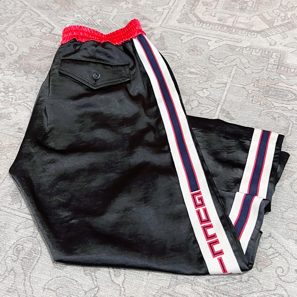 Gucci Satin Track Pants 2018